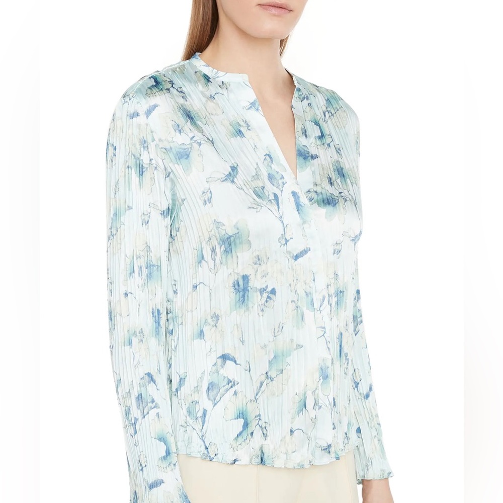 VINCE Pleated Blouse